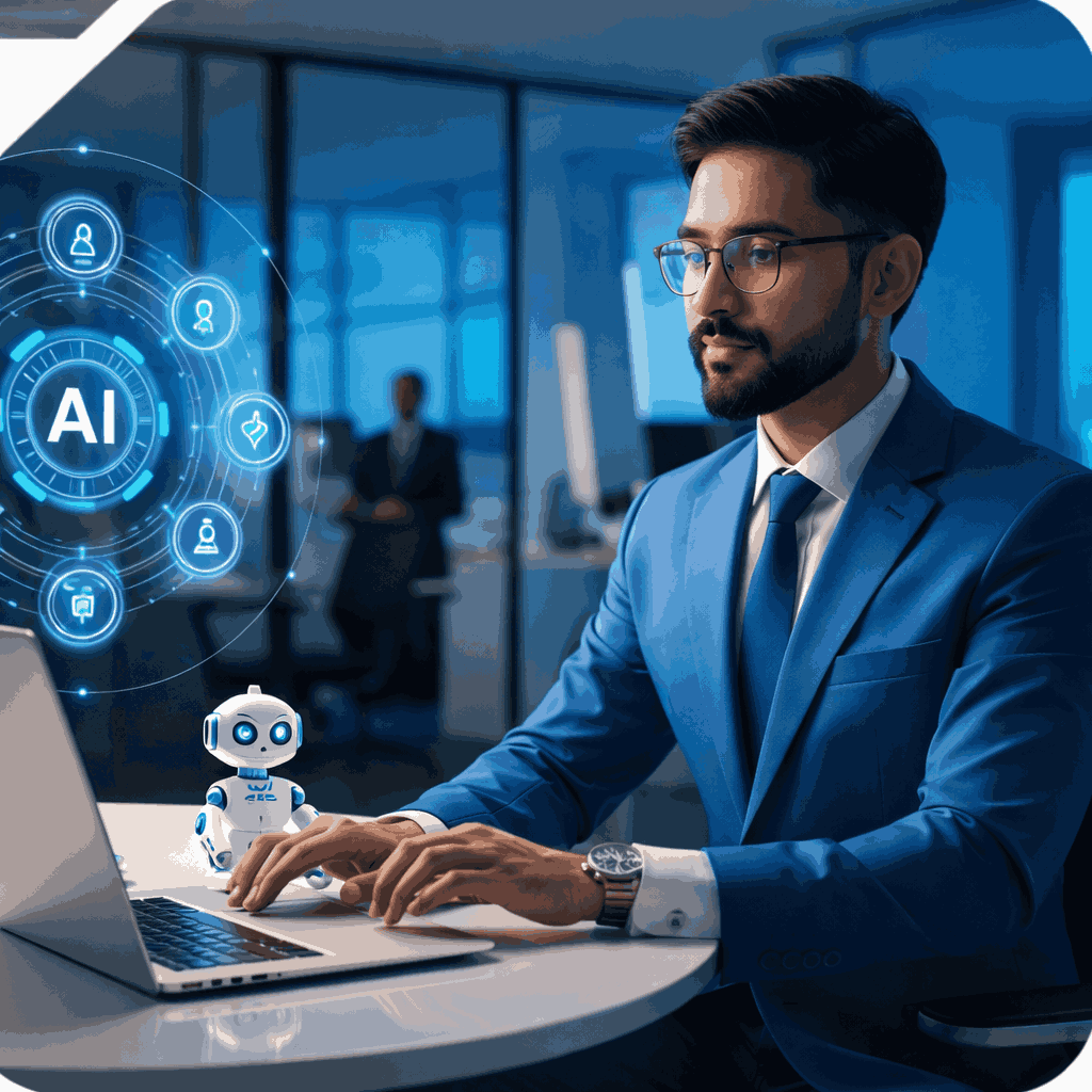 Student learning block-based AI coding - Grades 4 to 6